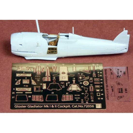 Sbs 72056 1/72 Gloster Gladiator Mk I/Mk Ii Cockpit Set For Airfix Kit