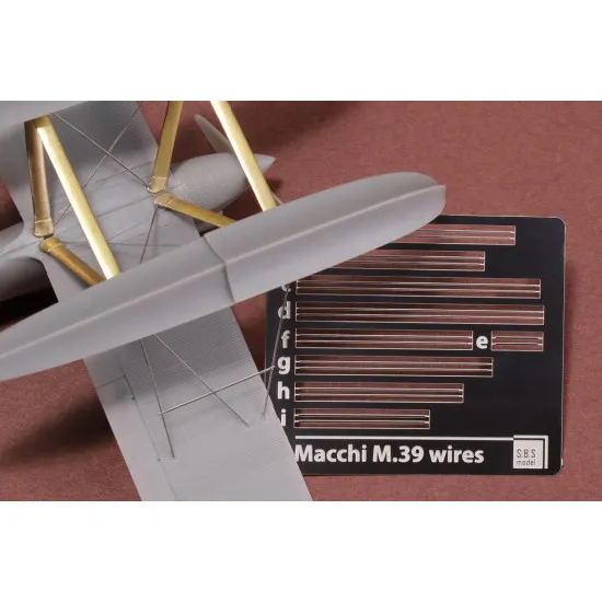 Sbs 72072 1/72 Macchi M 39 Rigging Wire Set For Sbs Model Kit Photo-etched Parts