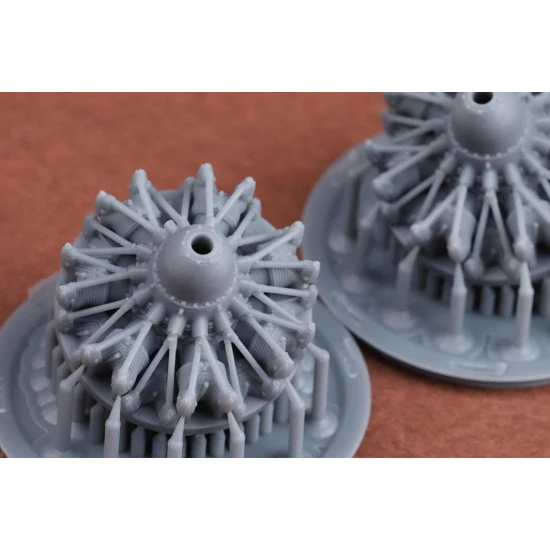 Sbs 72074 1/72 Gnome-rhone 14n/K Engine X 2 Resin Model Kit