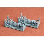 Sbs 3d017 1/35 Towing Pintles For Ww Ii German Vehicles Sd Kfz 11/251 Rso
