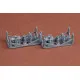 Sbs 3d017 1/35 Towing Pintles For Ww Ii German Vehicles Sd Kfz 11/251 Rso