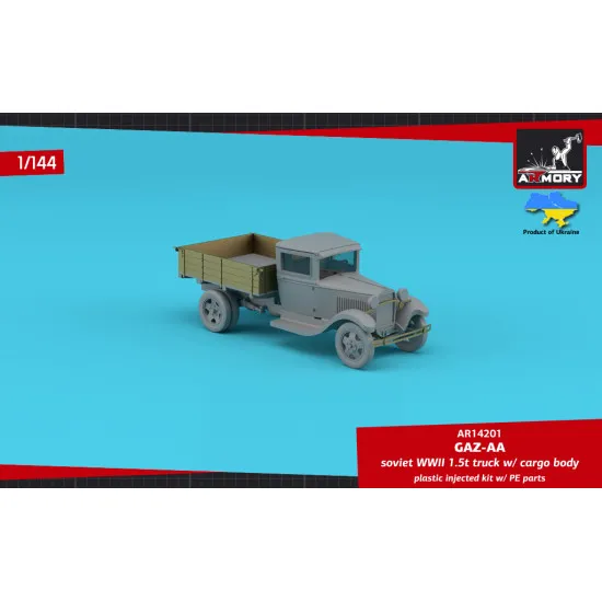 Armory Ar14201 1/144 Gaz Aa Soviet Wwii Cargo Truck Military Vehicle