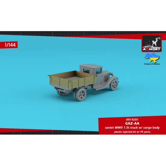 Armory Ar14201 1/144 Gaz Aa Soviet Wwii Cargo Truck Military Vehicle