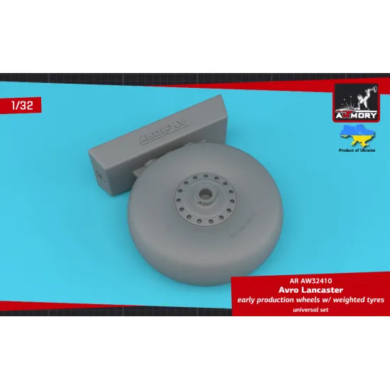 Armory Ar-aw32410 1/32 Avro Lancaster Wheels Early Type W Weighted Tyres Kit