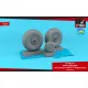 Armory Ar-aw32411 1/32 Avro Lancaster Wheels Mid Type W Weighted Tyres
