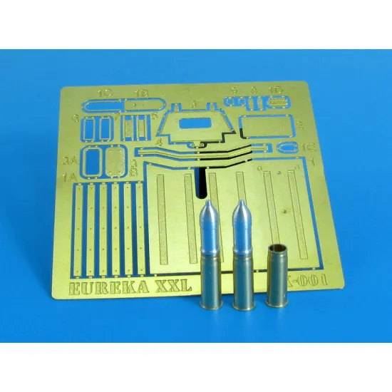 Eureka A-3512 1/35 Ammo W/Box 75 Mm Gr Patr 38 Hl/B Kw K 37/Stuk 37 L/24