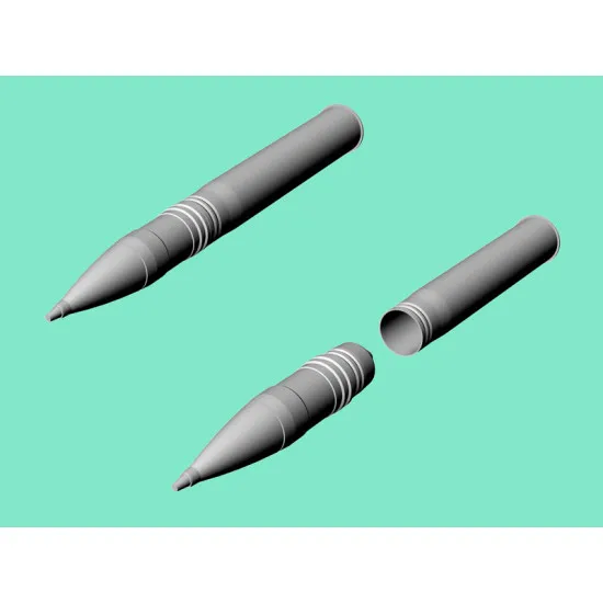 Eureka Ab-357 1/35 Ammo 8,8 Cm For Kw.k.36 8pcs For Sd.kfz.181 Tiger