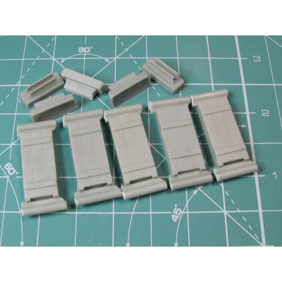 Eureka E-002 1/35 Ammo Boxes For 7.5 Cm Kw.k.40/Stu.k.40 L/43 L/48 5pcs
