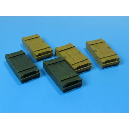 Eureka E-002 1/35 Ammo Boxes For 7.5 Cm Kw.k.40/Stu.k.40 L/43 L/48 5pcs
