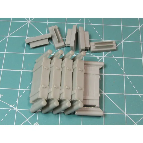 Eureka E-003 1/35 Ammo Boxes For 7.5 Cm Kw.k.40/Stu.k.40 L/43 And L/48 5pcs