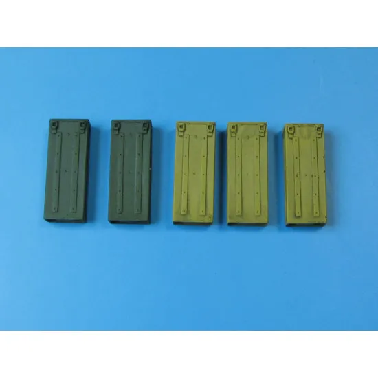 Eureka E-004 1/35 Metal Ammo Boxes For 7.5 Cm Kw.k.37/Stu.k.37 L/24 5 Pcs Resin