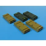 Eureka E-005 1/35 Wooden Ammo Boxes For 8.8 Cm Kw.k.36 5pcs For Sd.kfz.181 Tiger Ausf.e