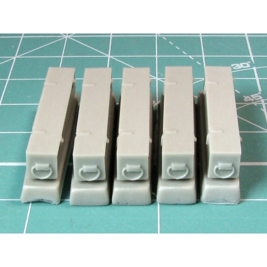 Eureka E-006 1/35 Wooden Ammo Boxes For 8.8 Cm Kw.k.43 5 Pcs Resin