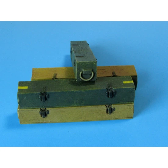 Eureka E-006 1/35 Wooden Ammo Boxes For 8.8 Cm Kw.k.43 5 Pcs Resin