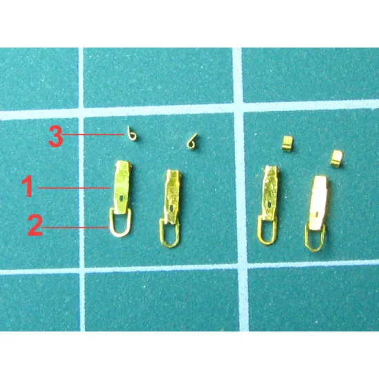Eureka E-007 1/35 Metal Ammo Canisters For 7.5 Cm Kw.k.42 4 Pcs Resin