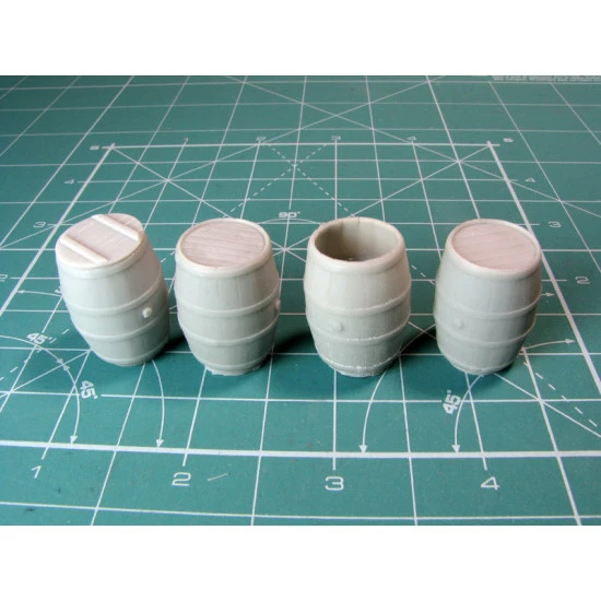 Eureka E-009 1/35 Wooden Barrels 4 Pcs Resin