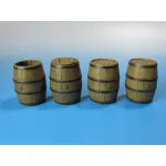 Eureka E-009 1/35 Wooden Barrels 4 Pcs Resin