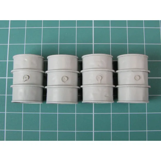 Eureka E-011 1/35 German 200 L Fuel Drums Set 1 Resin 4 Pcs Eureka E-011 1/35 German 200 L Fuel Drums Set 1 Resin 4 Pcs