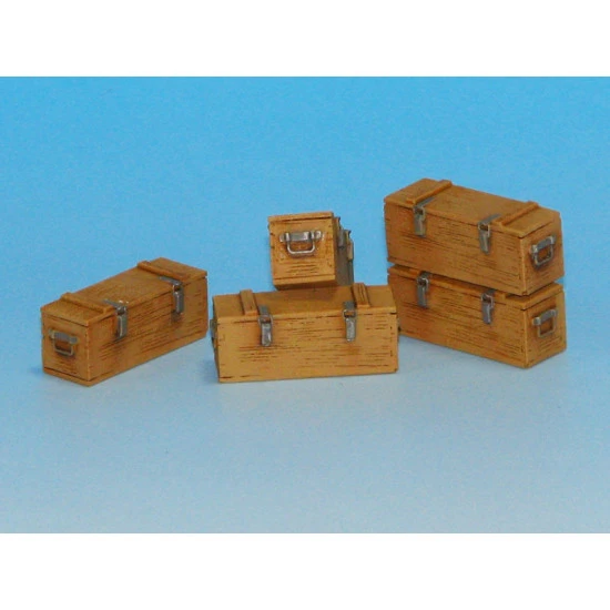 Eureka E-014 1/35 Wooden Ammo Boxes For 5 Cm Kw.k.39 5pcs Resin