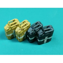 Eureka E-048 1/35 German Jerrycans For Water Wwii 20l Resin 4pcs
