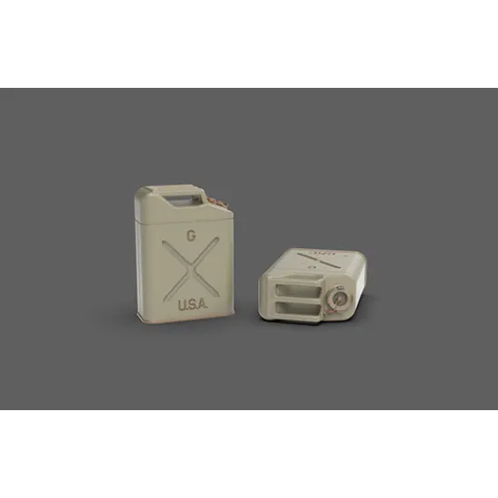 Eureka E-049 1/35 Us Army Jerrycans For Fuel Set 1 Resin 4pcs Canisters