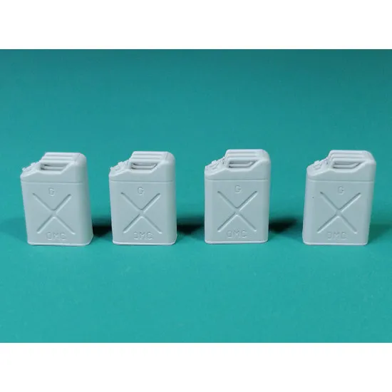 Eureka E-049 1/35 Us Army Jerrycans For Fuel Set 1 Resin 4pcs Canisters