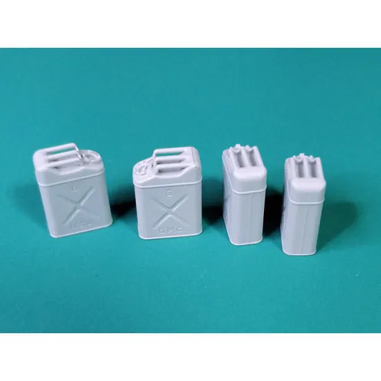 Eureka E-050 1/35 Us Army Jerrycans For Fuel Set 2 Resin 4pcs Canisters