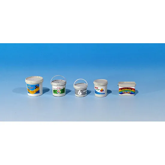 Eureka E-052 1/35 Plastic Containers For Paint Resin 5pcs Houseware Bucket
