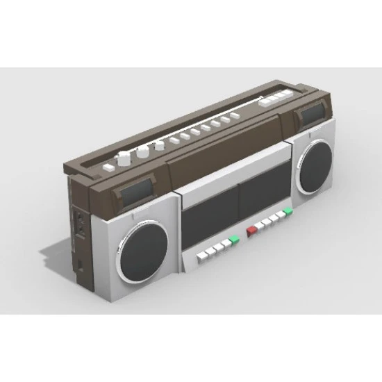 Eureka E-057 1/35 Portable Radio Casette Players 2pc Houseware