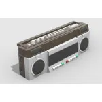 Eureka E-057 1/35 Portable Radio Casette Players 2pc Houseware