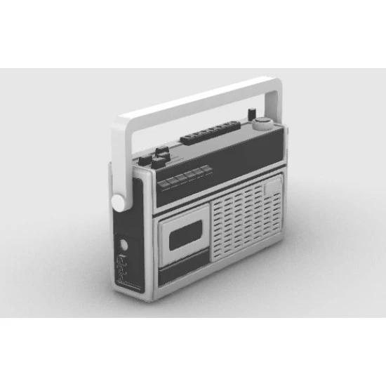 Eureka E-057 1/35 Portable Radio Casette Players 2pc Houseware