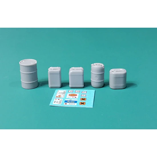 Eureka E-067 1/35 Chemical Storage Containers Set 2 5pcs Houseware Caniste