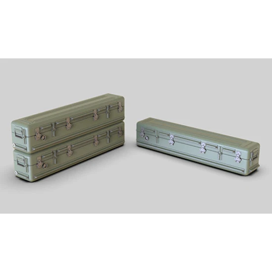 Eureka E-076 1/35 Modern Fim-92 Stinger Missile Case Boxes 2pcs Eureka E-076 1/35 Modern Fim-92 Stinger Missile Case Boxes 2pcs