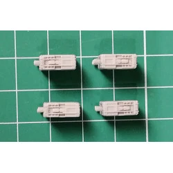 Eureka E-077 1/35 Case For Ammo 25mm M2 / M3 Bradley Cav, Lav-25 4pcs