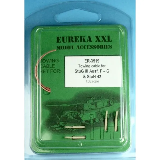 Eureka Er-3519 1/35 Towing Copper Cable For Stug Iii Ausf F-g And Stuh 42 Spgs