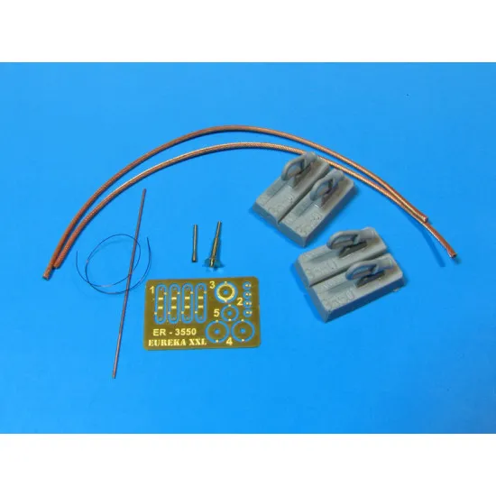 Eureka Er-3550 1/35 Towing Copper Cable And Aerial Base For T-90 Russian Mbt