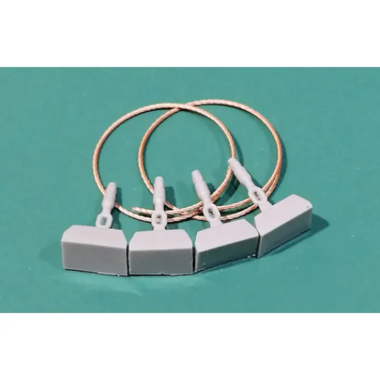 Eureka Er-4805 1/48 Towing Cable For M1 Abrams Us Tank Mbt 2pcs