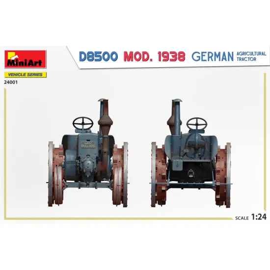 Miniart 24001 - 1/24 - German Agricultural Tractor Plastic Model