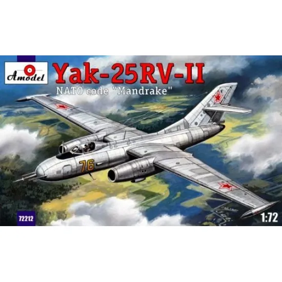 Yakovlev Yak-25RV-II Mandrake Soviet interceptor 1/72 Amodel 72212
