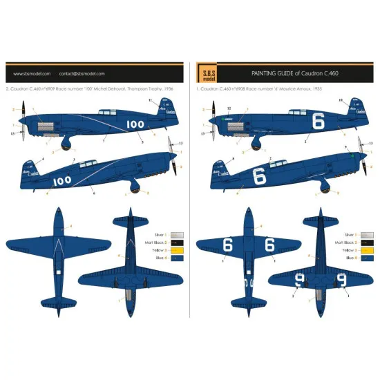 Sbs 7023 1/72 Caudron C 460 Resin Model Kit Military Aircraft