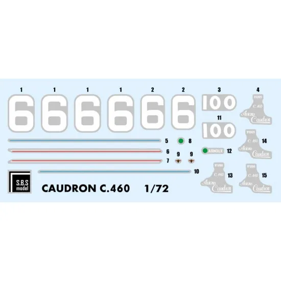Sbs 7023 1/72 Caudron C 460 Resin Model Kit Military Aircraft