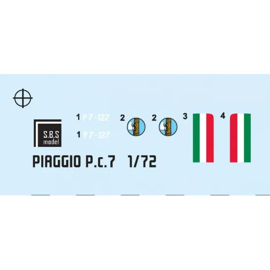 Sbs 7025 1/72 Piaggio Pc 7 Pegna Resin Model Kit Military Aircraft