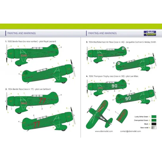 Sbs Pp04 1/72 Gee Bee R6h Qed Resin Model Kit Military Aircraft