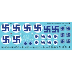 Sbs D72007 1/72 Decal For Bristol Blenheim Mk I-ii In Finnish Service Ww Ii