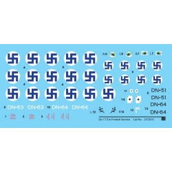 Sbs D72010 1/72 Decal For Dornier Do-17z In Finnish Service Wwii