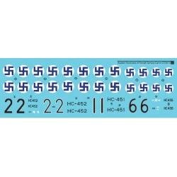 Sbs D72011 1/72 Decal For Hawker Hurricane Mk I In Finnish Service Ww Ii