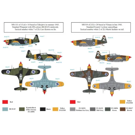 Sbs D72015 1/72 Decal For Morane-saulnier M S 406 In Finnish Service