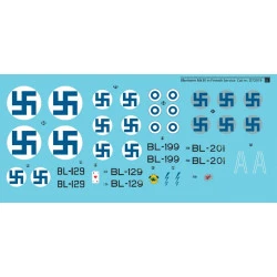 Sbs D72019 1/72 Decal For Bristol Blenheim Mk Iv In Finnish Service