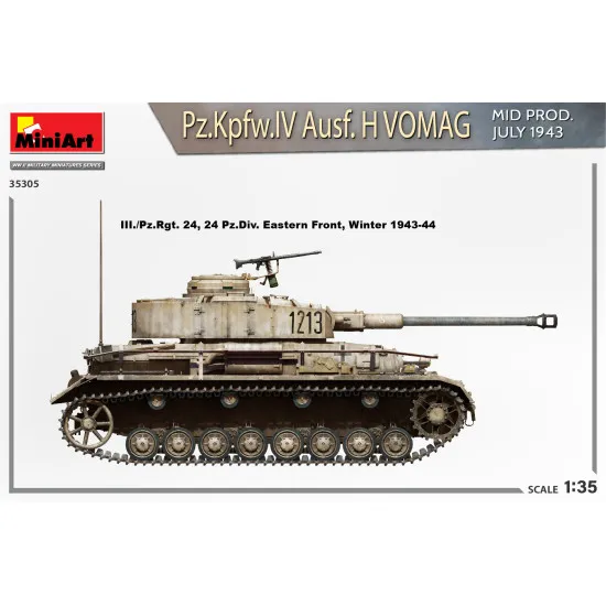 Miniart 35305 - 1/35 - Pz Kpfw Iv Ausf H Vomag Mid Prod July 1943