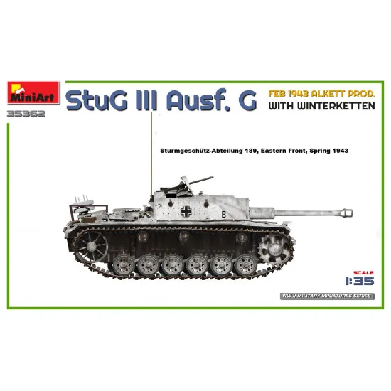 Miniart 35362 - 1/35 - Stug Iii Ausf G Feb 1943 Alkett Prod With Winterketten